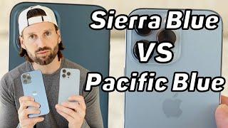 iPhone 13 Pro SIERRA Blue vs PACIFIC Blue | What is the BETTER BLUE?!