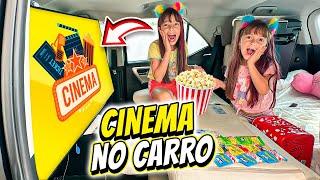 Fizemos um CINEMA no nosso CARRO | Jéssica Godar e Laurinha e Helena e Gabriel