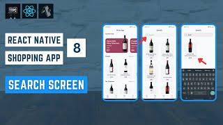 React Native Wine Shop App #8 - Search Page & Filtering