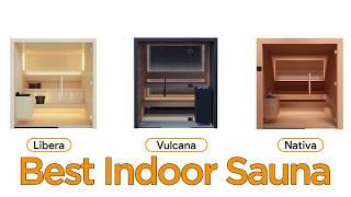 Introduction to 3 high-end Scandinavian indoor saunas...Auroom Vulcana, Nativa, & Libera