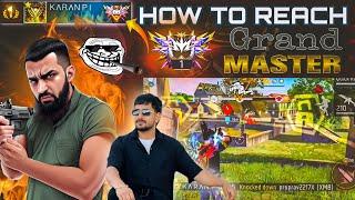 HOW TO REACH GRANDMASTER (TOP 1) KARANPB05 #freefire#freefireindia#trending  @FreeFireIndiaOfficial