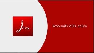 Work with PDFs online | Adobe Acrobat