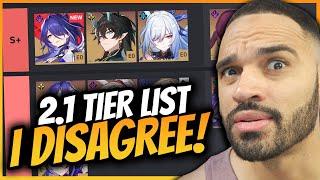 About Prydwen's 2.1 Tier List Update | Honkai Star Rail 2.1 Tier list | Gacha Smack Reacts