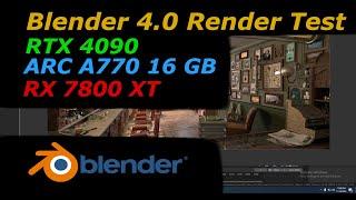Blender 4.0 GPU Render Speed Tests! | NEW AMD, INTEL, and NVIDIA Benchmarks