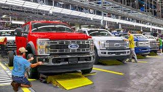 Inside Billion $ Factory Producing Massive Ford Trucks From Scratch - Production Line