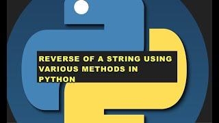 Python programme to reverse a string #interviewquestions  #softwaretestengineer #python#coding