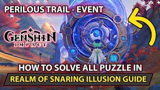 Genshin Impact - How To Complete All Puzzle (Realm Of Snaring Illusions) Domain Full Guide