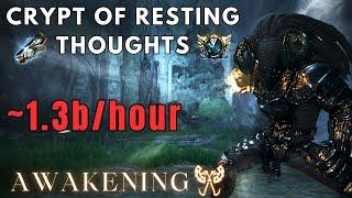 BDO Crypt of Resting Thoughts - 712 GS Awakening Berserker PvE | Lv2 17.5k Trash/hour