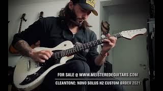 For sale @ www.MEISTEREDEGUITARS.com - cleantone: Novo Guitars Custom Solus H2 Fralin modern PAFs