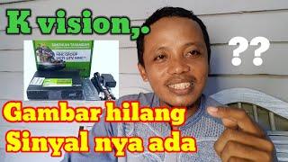 Digital Kvision gambar hilang sinyal nya ada, mudah kok..