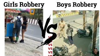 Girls Robbery || Pani Puri || VS Boys Robbery @Ajimwa #memes #girlsvsboys #panipuri