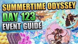 Summertime Odyssey Day 1-3 Event Guide (FREE FISCHL & PRIMOGEMS!) Genshin Impact Stirring Strings