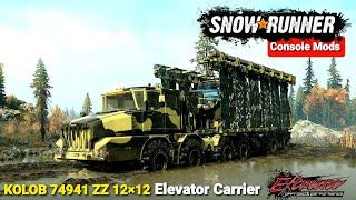New Truck 12×12 KOLOB 74941 ZZ Elevator Carrier in SnowRunner