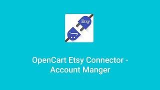 OpenCart Etsy Integration | Add Seller Account