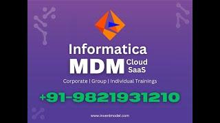 Day1-Informatica MDM cloud SaaS introduction class