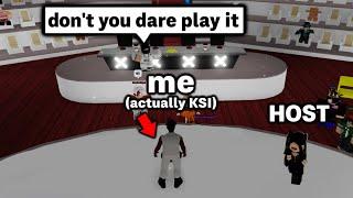 Trolling Judges with Thick of It as KSI in Roblox Talent Show.. 