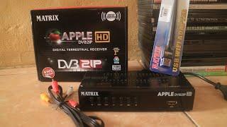 Cara Setting Internet STB Digital Matrix Apple DVB T2 HD Pakai Dongle Wifi dan KAbel LAN