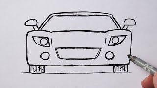 How to draw a car very easy