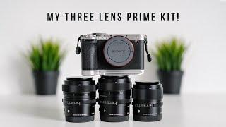 My Three Lens Prime Kit for the Sony A7Cr