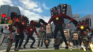 NEW MECHA CORRUPTED SPEAKERMAN VS TITAN SPEAKER ARMIES AND OTHER BOSSES in Garry's Mod!