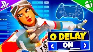 NEW Console 0 DELAY Controller SETTINGS + Sensitivity in Fortnite Chapter 5