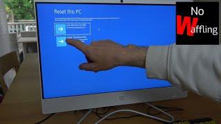 Windows 11 RESET or How to FACTORY REINSTALL Settings without Log In Sign In - Beginners guide