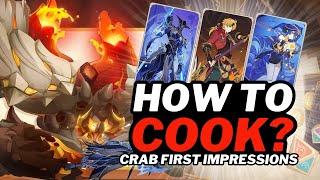 THE CRAB FIRST IMPRESSIONS || Genshin Impact TCG Emperor of Fire and Iron