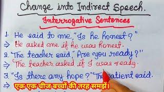 Direct and Indirect Speech/Interrogative Sentences/Narration in English Grammar