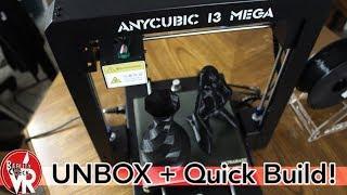 Anycubic I3 Mega 3D Printer Unbox/Build/Level & Review! (FAST BUILD!)