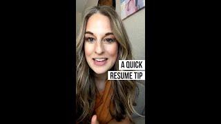 Make Your Resume Stand Out By Following This Simple Resume Tip