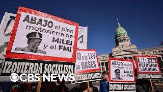Massive strikes in Argentina over economic policies