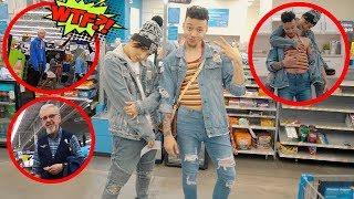 EXTREME COUPLES CLOTHES SWAP CHALLENGE IN PUBLIC!! *EXTREMELY FUNNY!* 