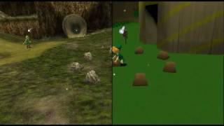 Zelda Ocarina of Time - Federelli's Hi-Res vs Dijipi's Celda