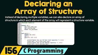 Declaring an Array of Structure