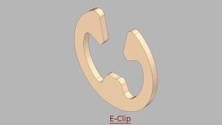 E-Clip (Video Tutorial) Autodesk Inventor