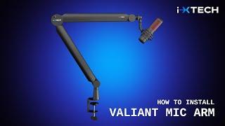 IXTECH Mic Arm, Premium Boom Arm, Sturdy and Universal, Studio, Recording VALIANT Model