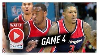 John Wall & Bradley Beal Full Game 4 Highlights vs Hawks 2017 Playoffs - 54 Pts Total