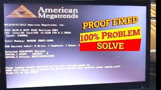 how to troubleshoot and fix American Megatrends। press F1 to Run SETUP। HowToFixProblem  #arman871