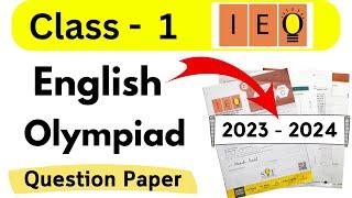 English Olympiad for Class 1| Class 1 SOF IEO 2023-24 Set C| IEO Class 1 Question Paper| Class 1 IEO