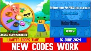 *NEW CODES JUNE 16, 2024* [NEW ITEM!] FREE UGC SPINNER! ROBLOX | LIMITED CODES TIME