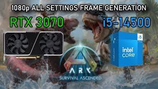 ARK: Survival Ascended | RTX 3070 | ALL SETTINGS | 1080p | FRAME GENERATION