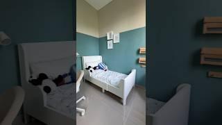 Desain kamar anak minimalis modern 3 x 3 lucu imut lengkap dengan meja belajar dan pencahayaan