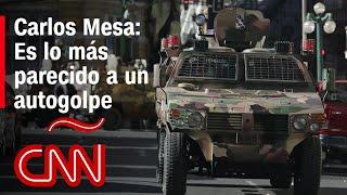 Análisis de Carlos Mesa sobre el intento de golpe de Estado en Bolivia