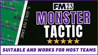 A MONSTER Tactic! | 3+ Goals Per Game & UNREAL Results | Best FM23 Tactics