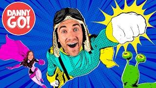 "Ka-Pow!" Superhero Dance ‍️ Super Hero Brain Break | Danny Go! Songs for Kids