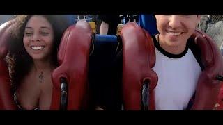 Braless Slingshot Ride | Boobs Failing Out