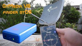 Satellite antenna setting with Mobile app