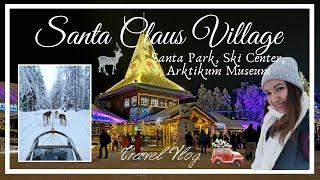 LAPLAND Travel Vlog: Santa Claus Village&Husky Sledding, Finland part2 #Rovaniemi |Olga-Maria Riante