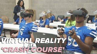 Student athletes get 'crash course' in concussions thanks to virtual reality