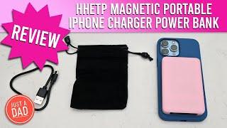 Magnetic Portable iPhone Charger by HHETP UNBOXING & REVIEW